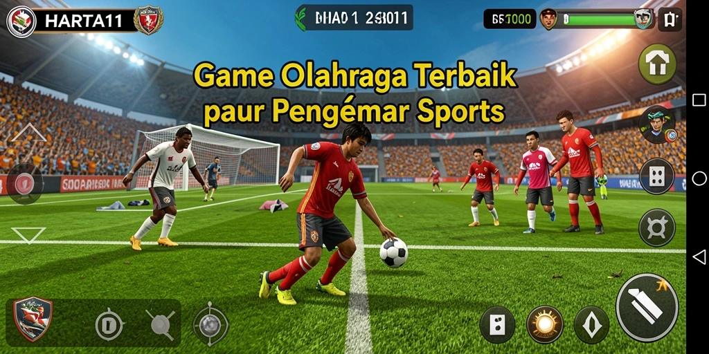 Tangkapan layar gameplay <strong>HARTA11</strong> menampilkan pertandingan olahraga yang seru.