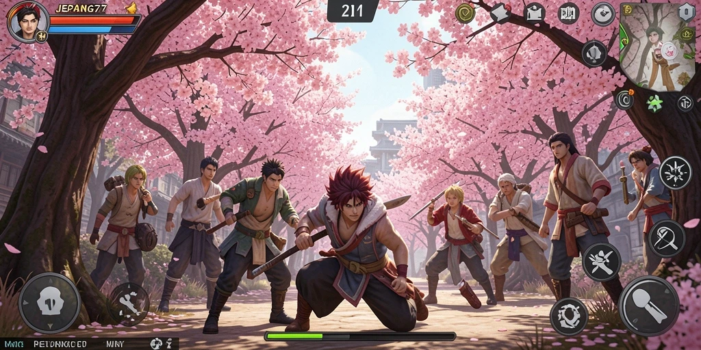 Tampilan gameplay <strong>JEPANG77</strong> yang epik penuh aksi petualangan.