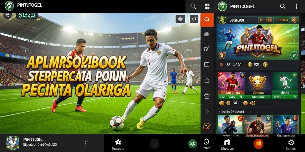 Tampilan antarmuka PINTUTOGEL dengan fitur taruhan olahraga.