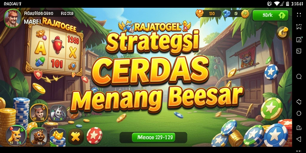 Tampilan gameplay RAJATOGEL dengan strategi yang menegangkan.