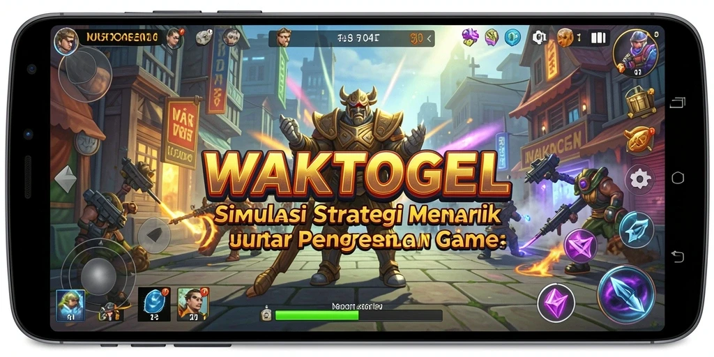 Tangkapan layar utama dari gameplay WAKTOGEL yang menampilkan elemen simulasi yang menarik.